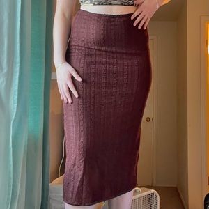UO Winona Crinkle Maxi Skirt